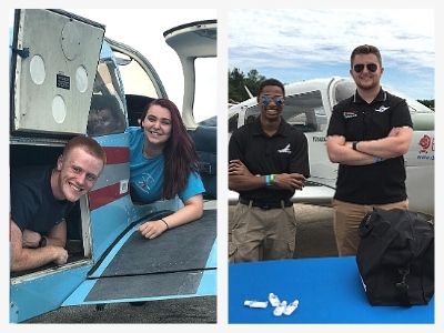 students at DSU Aviation program