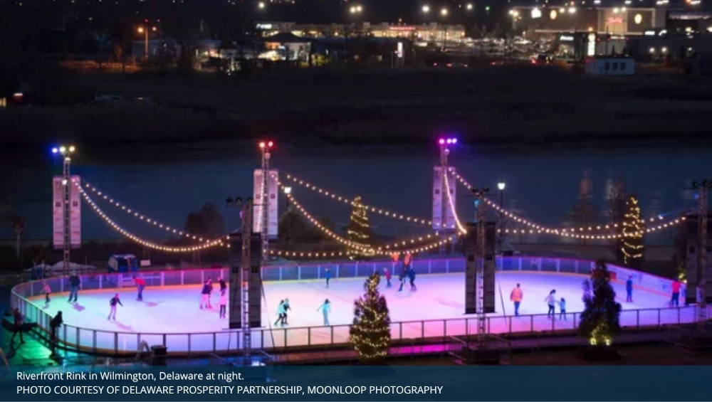 Riverfront ice rink Wilmington Delaware