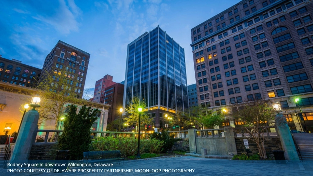 Downtown Wilmington DE Rodney Square