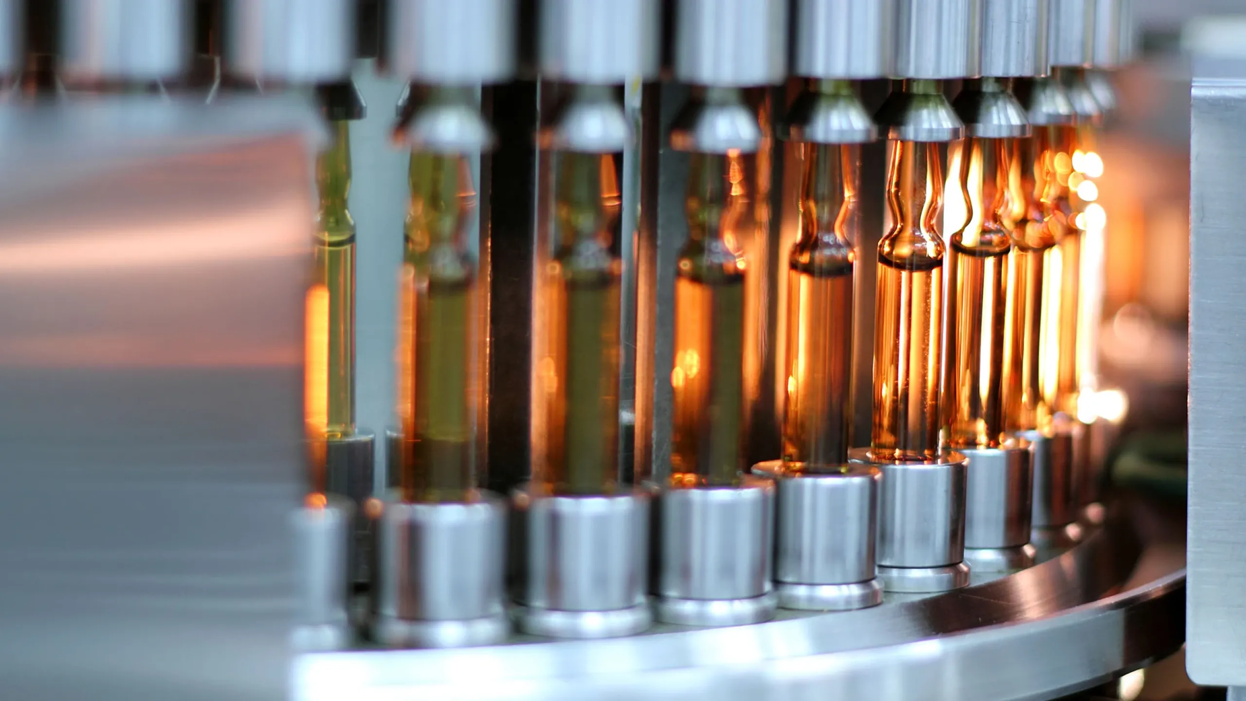 Test Tubes on a Rotator for Biotech Companies Research